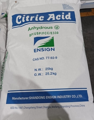 Food Grade 8-40 Mesh Citric Acid Monohydrate Granular CAS 5949-29-1